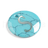 Synthetic Turquoise Charms G-L561-001S-2