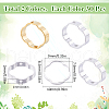 SUNNYCLUE 60Pcs 2 Colors Brass Bead Frame KK-SC0004-66-2