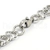 Tarnish Resistant Fashionable 304 Stainless Steel Cuban Link Chain Bracelets STAS-A028-B062P-2