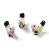 Handmade Printed Porcelain Beads PORC-F005-04C-1