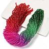 Transparent Painted Glass Beads Strands X-DGLA-A034-T3mm-A24-1