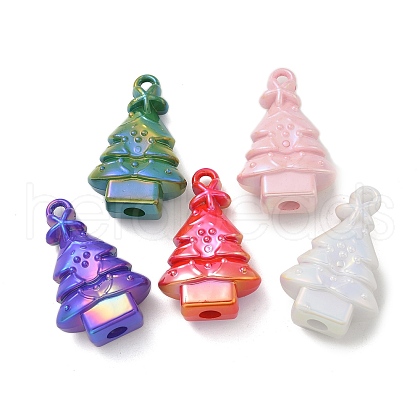 Christmas Theme UV Plating Acrylic Pendants PACR-Q008-26-1