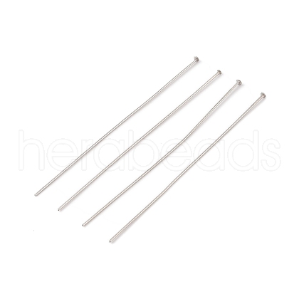 304 Stainless Steel Flat Head Pins X-STAS-Z089-03P-15-1