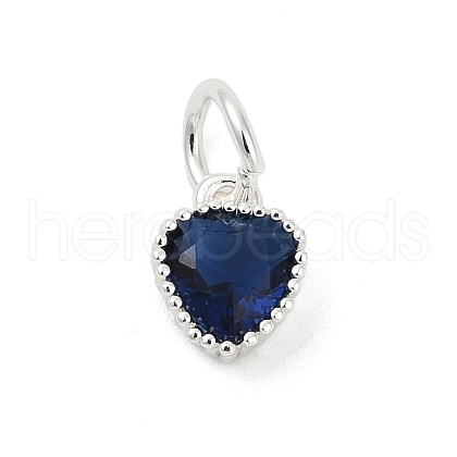 Brass Micro Pave Cubic Zirconia Pendants KK-H204-01S-01-1