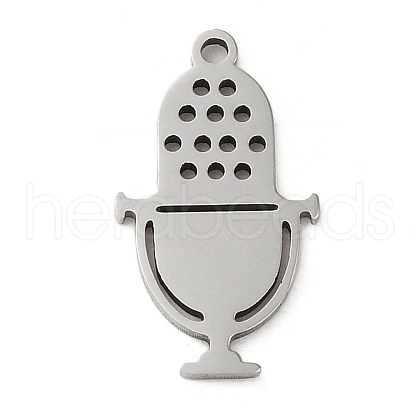 Non-Tarnish 5Pcs 201 Stainless Steel Pendants STAS-B064-11P-1