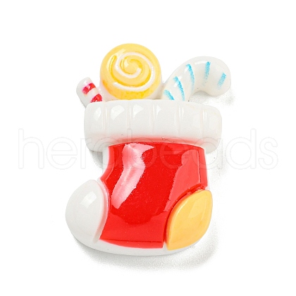 Christmas Opaque Resin Decoden Cabochons RESI-U006-05C-1