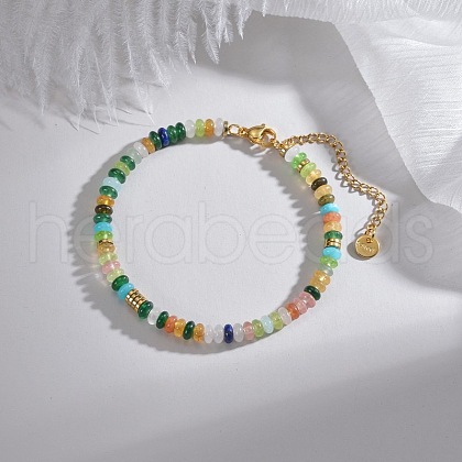 Handmade beaded pearl bracelet BN7202-10-1