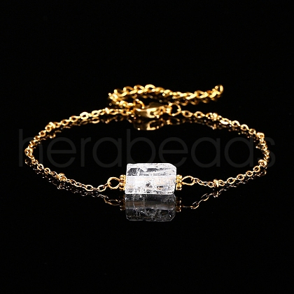 Natural Quartz Crystal Link Bracelets PW-WG12151-03-1