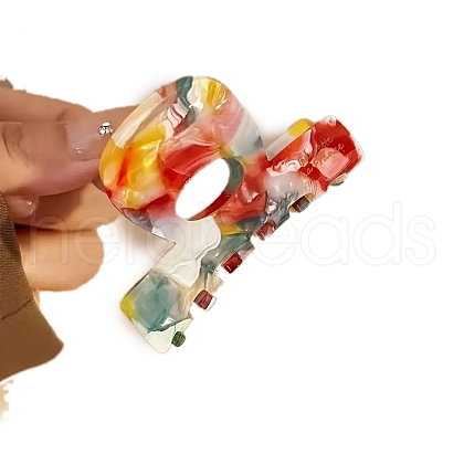 Cellulose Acetate(Resin) Claw Hair Clips PW-WG97DB5-01-1