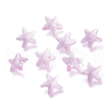 Faceted Glass Charms GLAA-H101-A-15-1