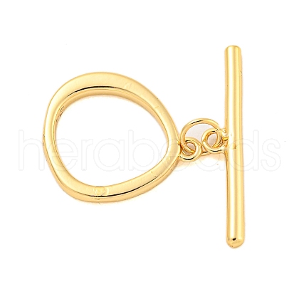 Brass Toggle Clasps KK-A223-04G-1