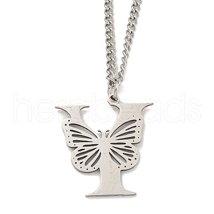 201 Stainless Steel Necklaces NJEW-Q336-01Y-P-1