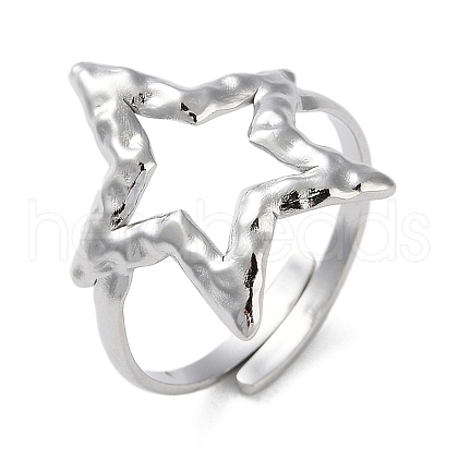 Non-Tarnish 316 Stainless Steel Finger Rings RJEW-C075-01P-1