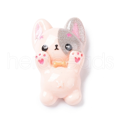 Opaque Resin Cabochons RESI-G065-01E-1