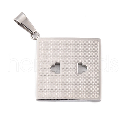 Non-Tarnish 304 Stainless Steel Pendants STAS-K283-05P-1
