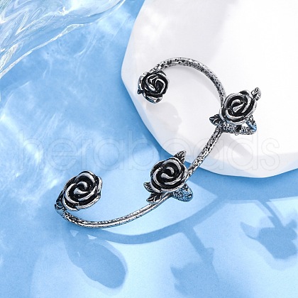 316 Surgical Stainless Steel Cuff Earrings EJEW-E300-25AS-01-1