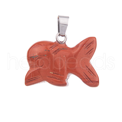 Natural Red Jasper Pendants PW-WG170A9-06-1