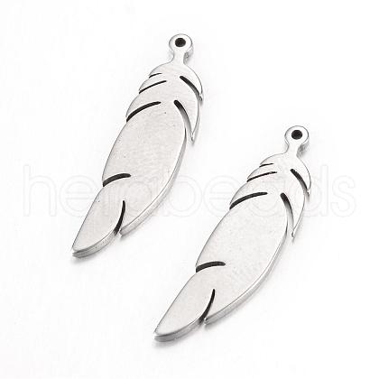 Tarnish Resistant 304 Stainless Steel Pendants STAS-S054-17-1