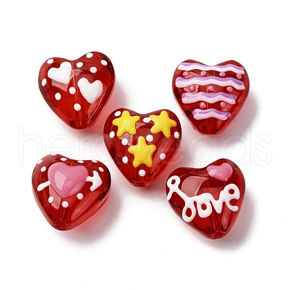 Glass Enamel Beads GLAA-Q125-01-1