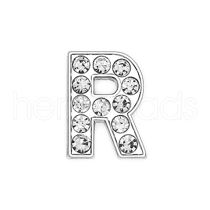 Eco-Friendly Zinc Alloy Slide Charms ALRI-WH0001-01P-R-1