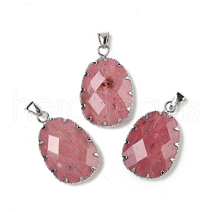 Natural Rhodonite Pendants G-H086-01P-07-1