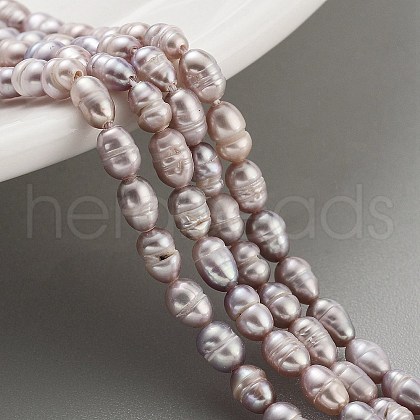 Natural Cultured Freshwater Pearl Beads Strands PEAR-P062-01C-1