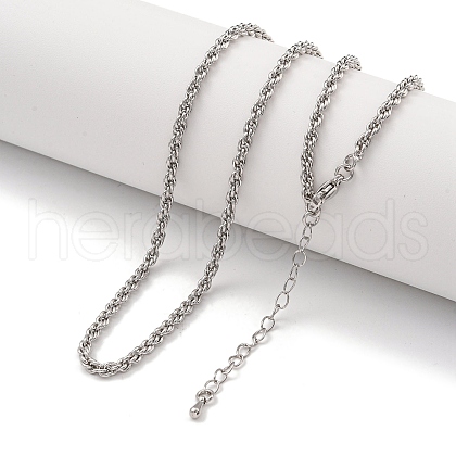 Brass Wheat Chain Necklaces for Women NJEW-G084-23P-1