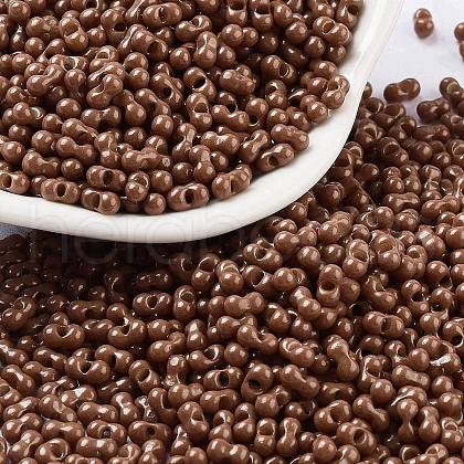 Baking Paint Glass Seed Beads SEED-A033-04C-1
