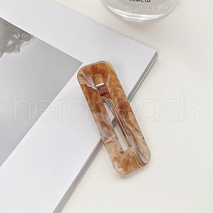 Acrylic Rectangle Alligator Hair Clips PW-WGE1C53-02-1