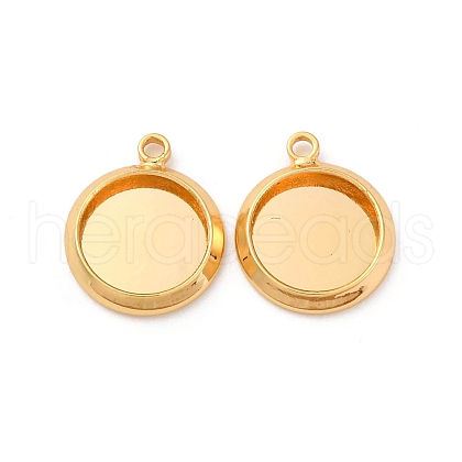 Brass Pendant Cabochon Settings KK-F898-20A-G-1