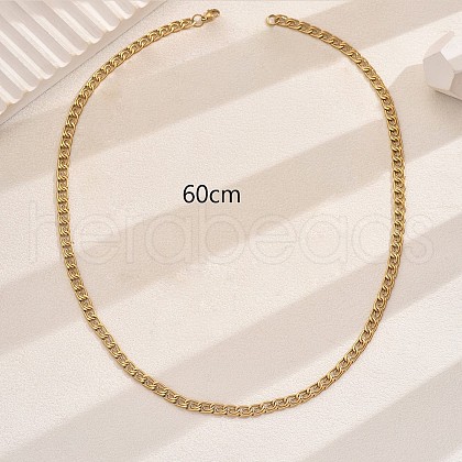 Stainless Steel Lumachina Chain Necklaces for Women Street Party QF8294-1-1