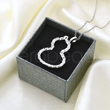 304 Stainless Steel Pendant Necklace NJEW-K255-20P-1