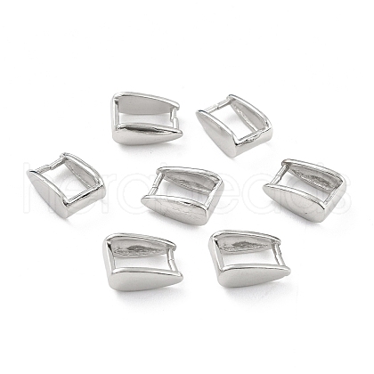 Anti-Tarnish Rhodium Plated 925 Sterling Silver Ice Pick Pinch Bails STER-Z001-016C-P-1