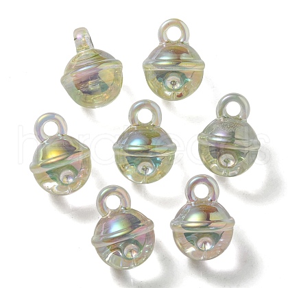 UV Plating Rainbow Iridescent Transparent Acrylic Pendant OACR-P010-06D-1