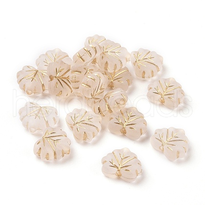 Plating Acrylic Beads X-OACR-C013-42-1