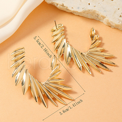 Alloy Stud Earrings FS-WG2070E-08-1