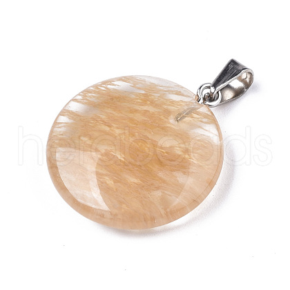 Synthetic Yellow Aventurine Pendants X-G-R470-011-1