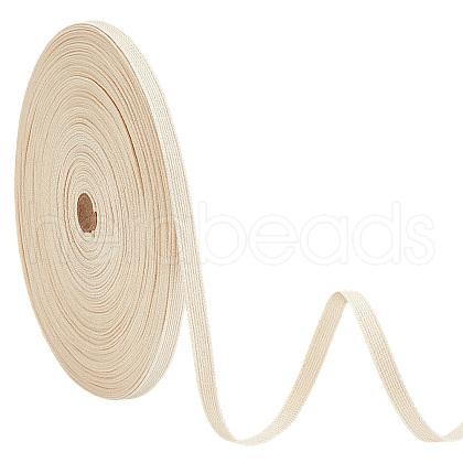 50 Yards Cotton Ribbon OCOR-WH0101-22A-1