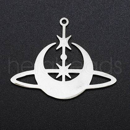 Non-Tarnish 201 Stainless Steel Pendants STAS-S105-LA257-1