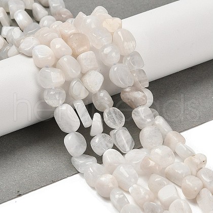 Natural Rainbow Moonstone Beads Strands G-P497-01E-69A-1