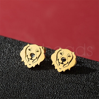 Stainless Steel Stud Earrings PW-WG88127-09-1