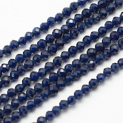 Faceted Synthetic Quartz Beads Strands G-F507-01D-1