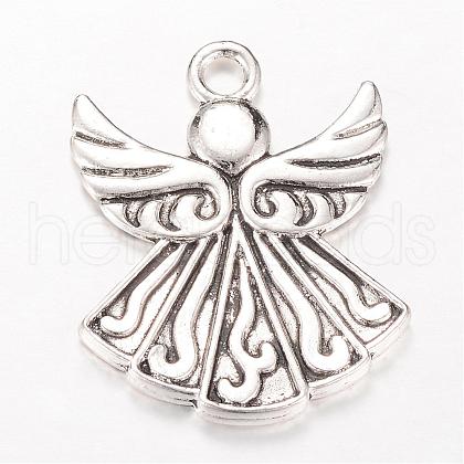 Tibetan Style Alloy Pendants TIBEP-Q063-25AS-RS-1