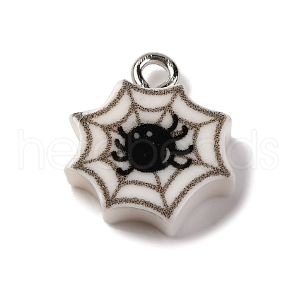 Halloween Theme Opaque Resin Pendants RESI-D075-01K-1