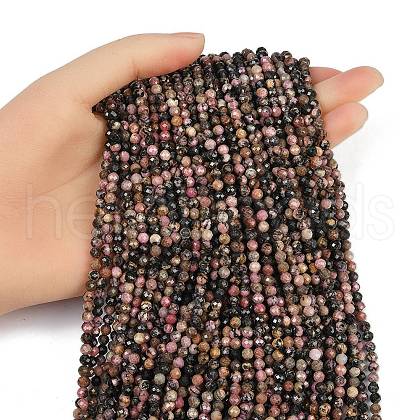 Natural Rhodonite Beads Strands G-RM2025-B33-4mm-1