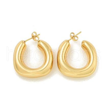 Ion Plating(IP) 304 Stainless Steel Stud Earrings for Women EJEW-G401-01G-G-1