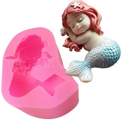 Food Grade Silicone Statue Molds X-DIY-K009-07B-1