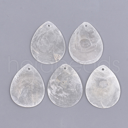 Capiz Shell Pendants SSHEL-T006-06-1