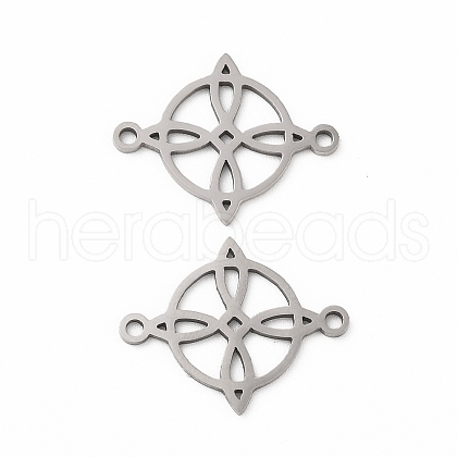 Tarnish Resistant 201 Stainless Steel Connector Charms STAS-K251-087P-1