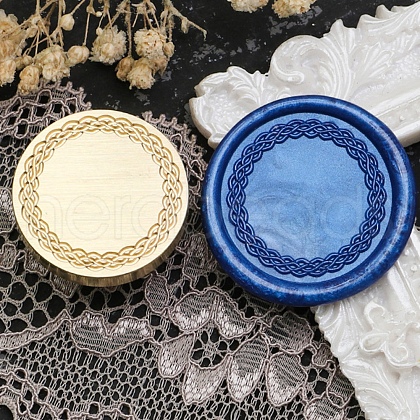 Flower Frame Brass Stamp Heads AJEW-M037-09G-03-1